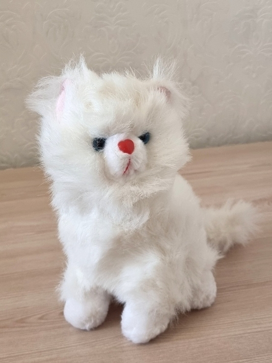 Іграшка "кішка біла" вінтаж, фото №2