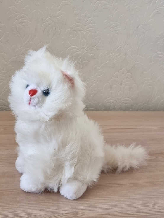 Іграшка "кішка біла" вінтаж, numer zdjęcia 6