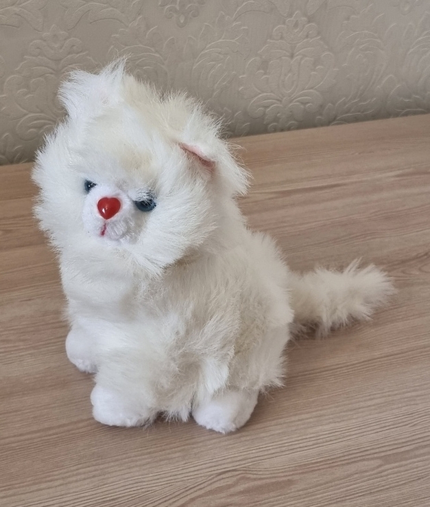 Іграшка "кішка біла" вінтаж, фото №8