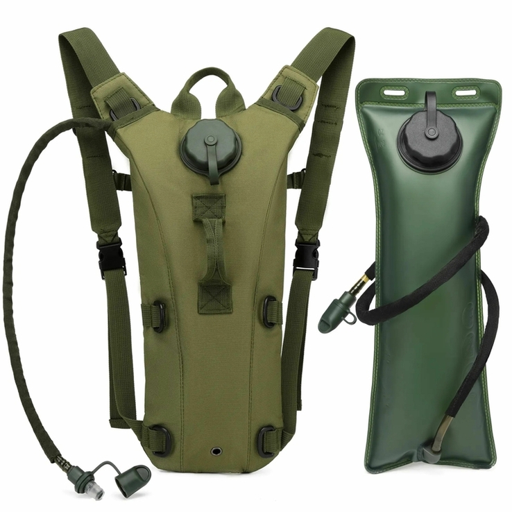 Тактичний рюкзак-гідратор 3л, Питна система, Гідратор тактичний (оливковий) (1115), фото №2
