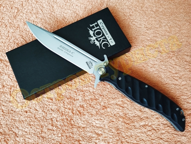 Нож складной Нокс Финка на подшипниках сталь D2 China реплика, photo number 3
