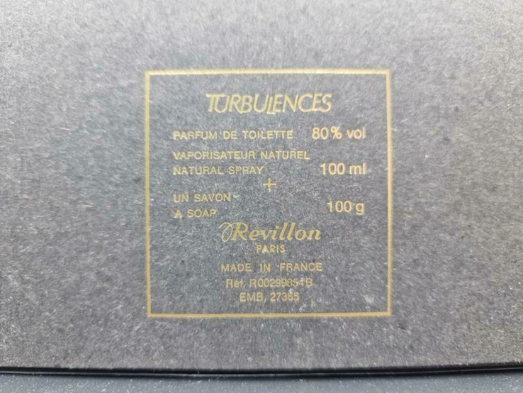 Turbulences Revillon 100ml Parfum de Toilette Vaporisateur Natural + Soap 100g, numer zdjęcia 5