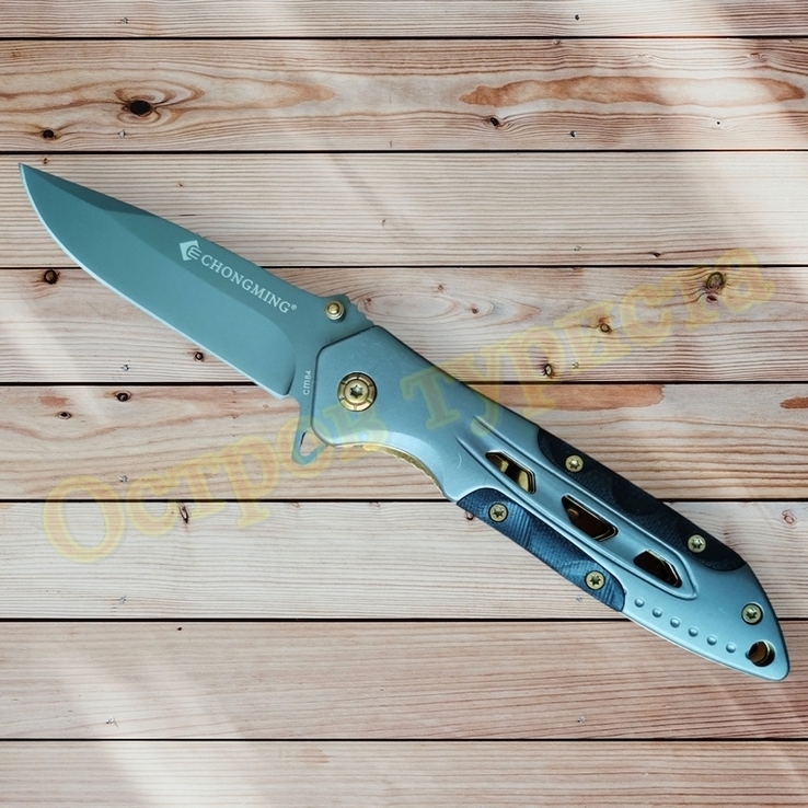 Нож складной CM 84 Flipper выкидной с клипсой, фото №4