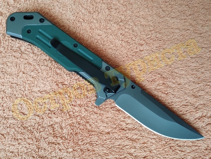 Нож складной CM 96 Flipper с клипсой Хаки, фото №5