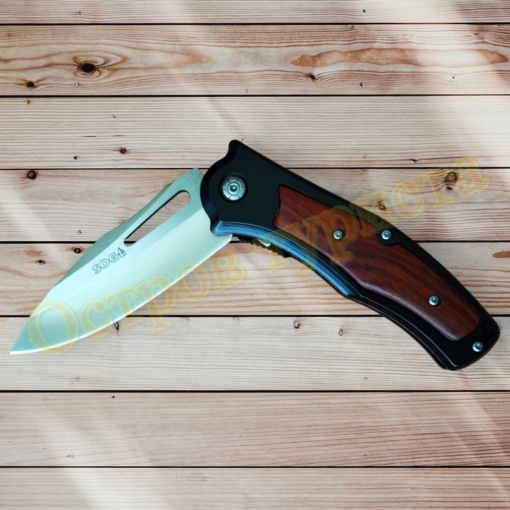 Нож складной SOG DA317 с клипсой 20см реплика, фото №6