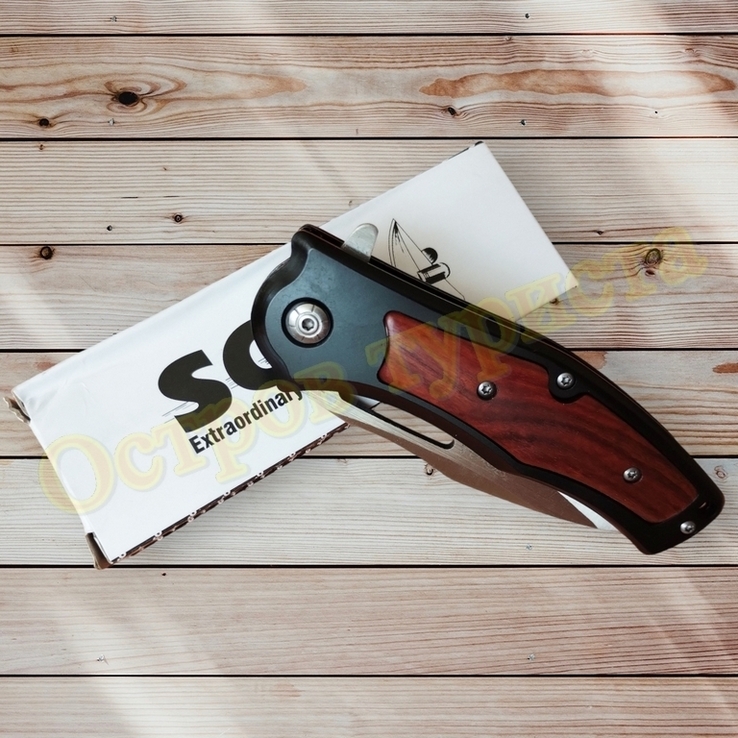 Нож складной SOG DA317 с клипсой 20см реплика, фото №8