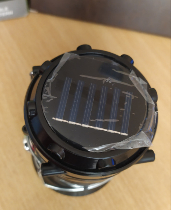 Автономний акумуляторний ліхтар на сонячній батареї з функцією Power Bank, фото №9