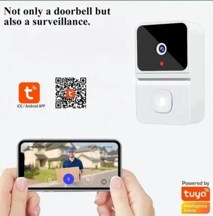 Беспроводной дверной видеозвонок WiFi Smart Doorbell M6, фото №3