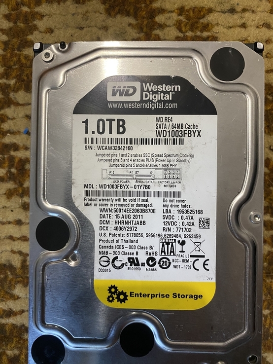 Жорсткий диск 1 TB WD, photo number 3