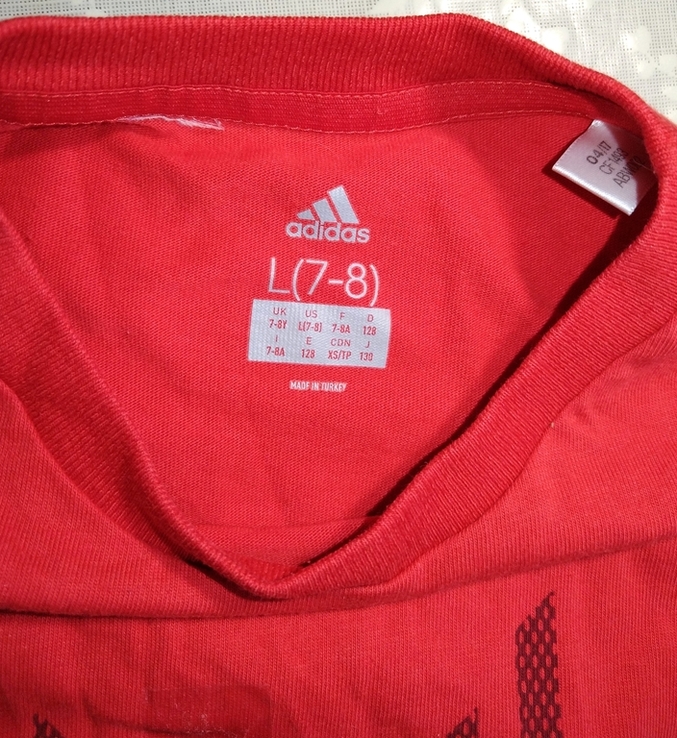 Футболка Adidas, размер L для мальчика 7-8 лет, photo number 7