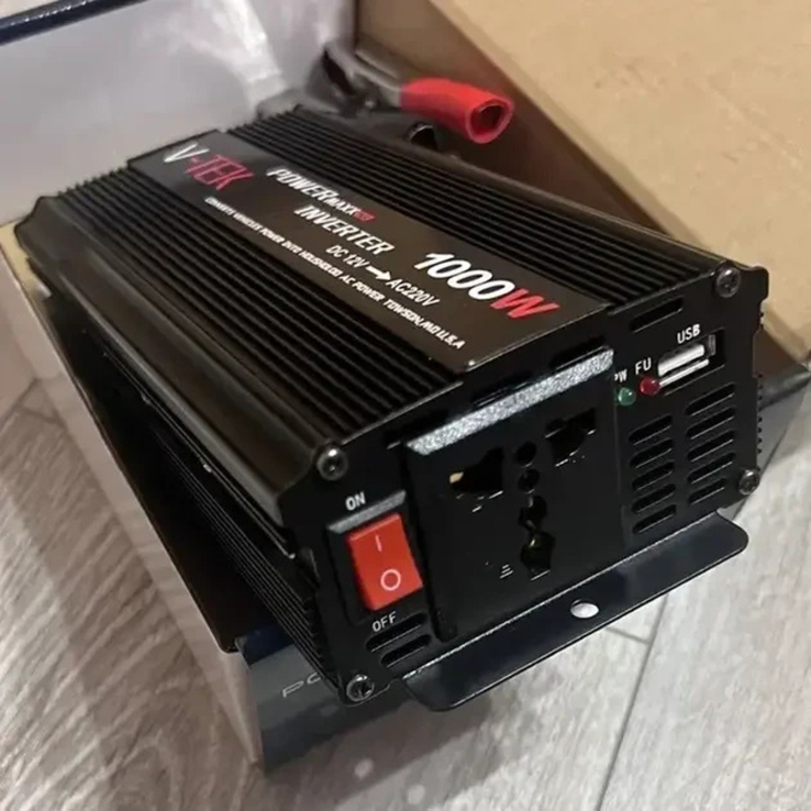 Преобразователь напряжения автомобильный V-TEK Power Maxx-SSK1000W, инвертор 12/220В, photo number 4