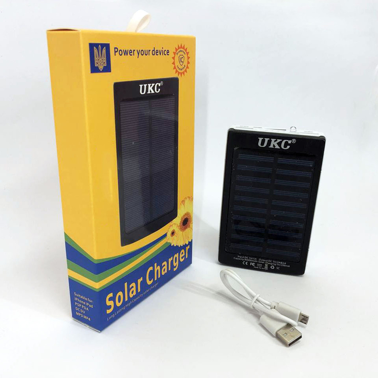 УМБ Power Bank Solar 40000 mAh мобільне зарядне із сонячною панеллю та лампою., photo number 4