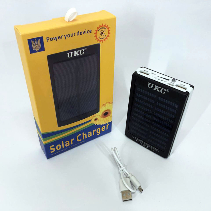 УМБ Power Bank Solar 40000 mAh мобільне зарядне із сонячною панеллю та лампою., photo number 7