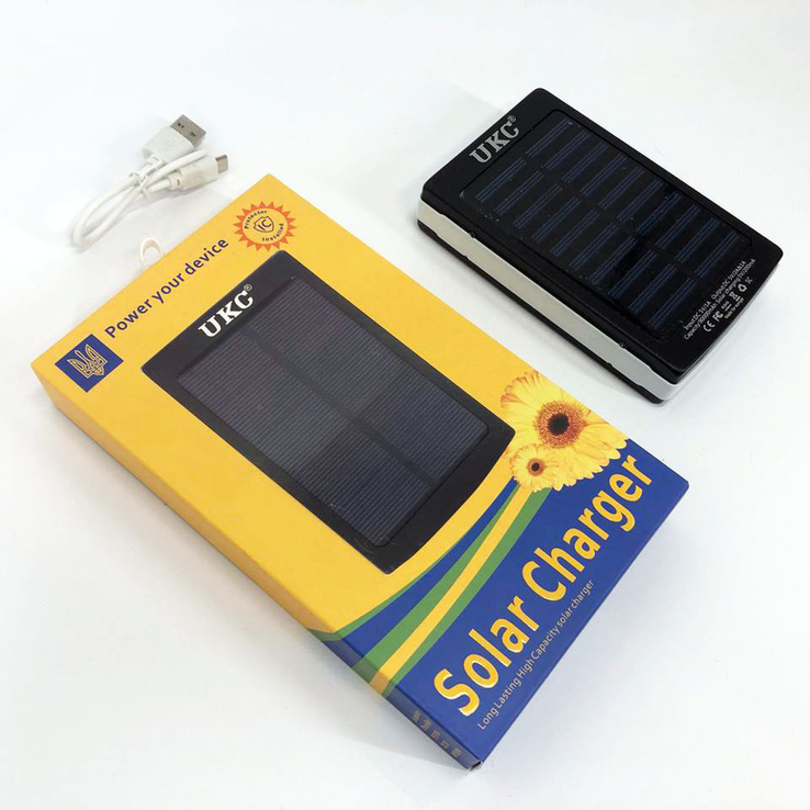 УМБ Power Bank Solar 40000 mAh мобільне зарядне із сонячною панеллю та лампою., photo number 8