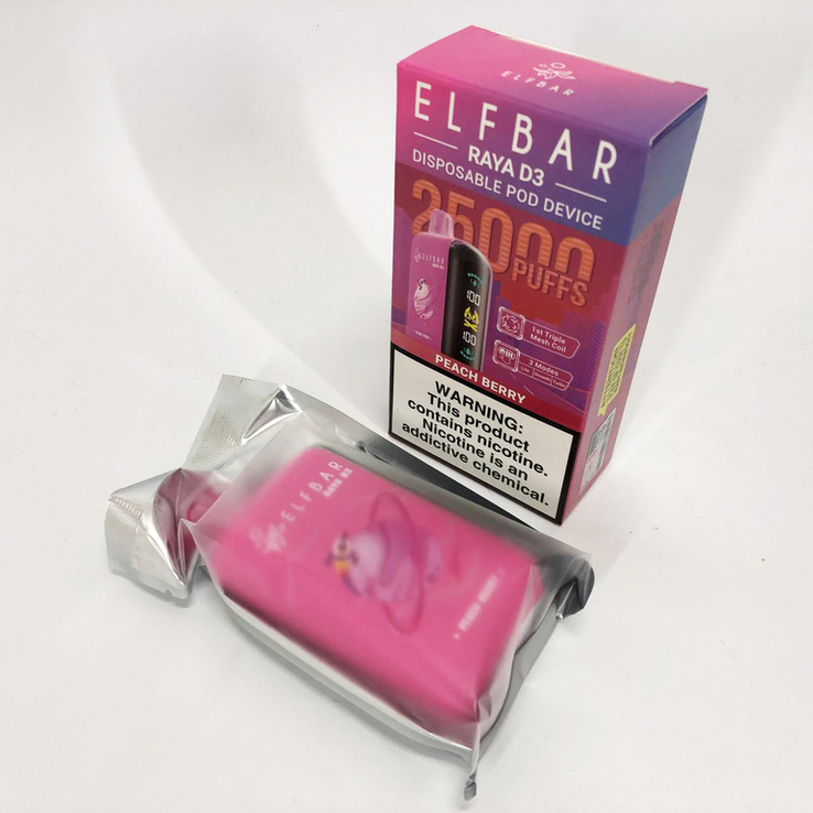 Elf Bar Raya D3 25000. Персик Ягоди (Peach Berry), photo number 4