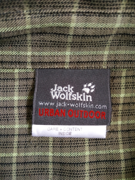 Сорочка чоловіча клітка хакі JACK WOLFSKIN p-p XL, photo number 8