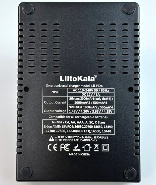  Універсальний зарядний пристрій LiitoKala Lii PD4 АА, ААА, 18650, 26650, 21700 Li-Ion з L, фото №6