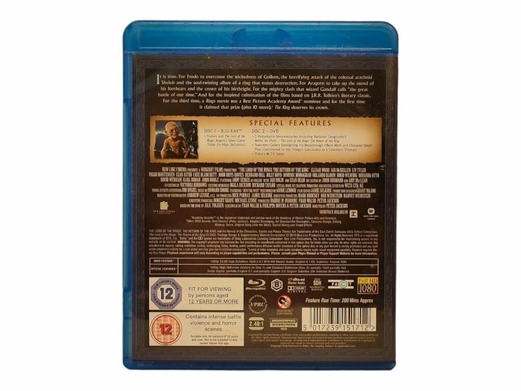 Blu Ray диск The Lord of the Rings The Return of the King (на англійській мові), фото №3