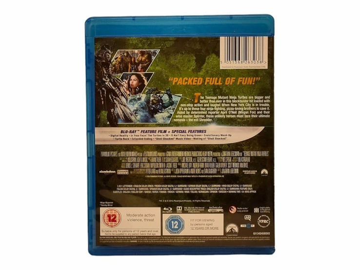 Blu Ray диск Teenage Munant Ninja Turtles (на англійській мові), numer zdjęcia 3