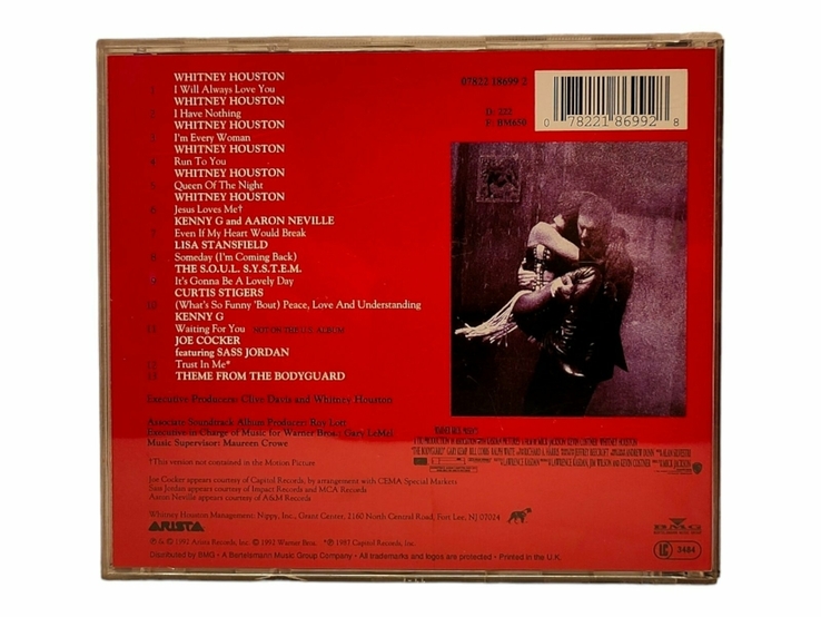 Аудіо CD диск The Bodyguard OST (саундтрек), photo number 3