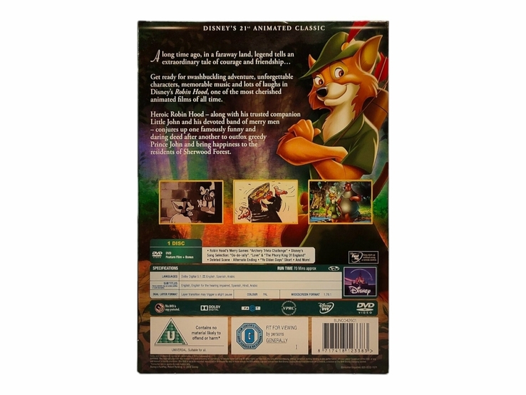 DVD диск Robin Hood (на англійській мові), numer zdjęcia 6