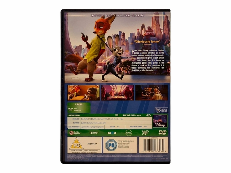 DVD диск Zootropolis (на англійській мові), photo number 5