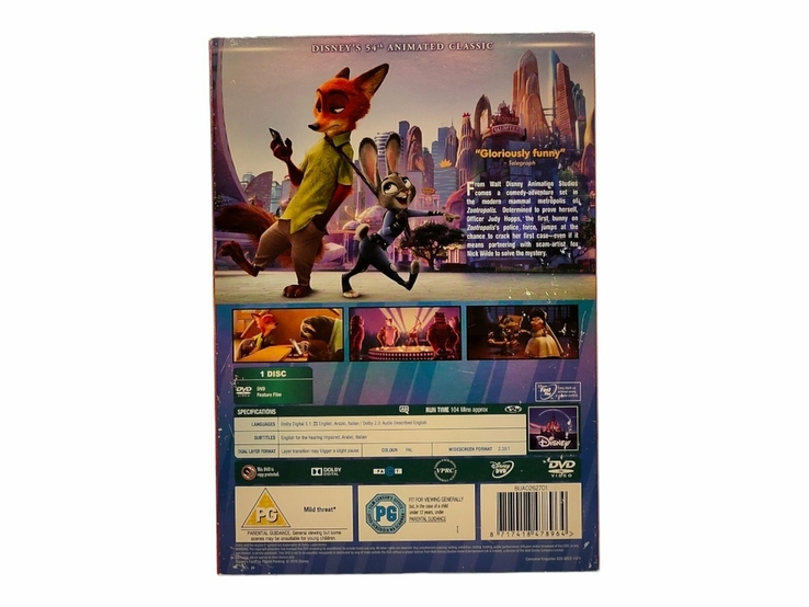 DVD диск Zootropolis (на англійській мові), photo number 6