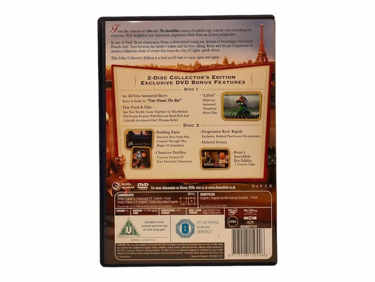 DVD диск Ratatouille (на англійській мові), фото №5