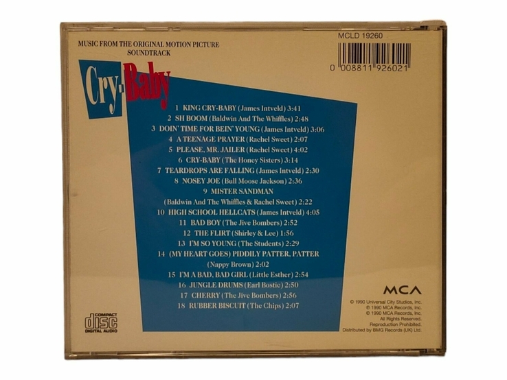 Аудіо CD диск Cry Baby OST (саундтрек), photo number 3