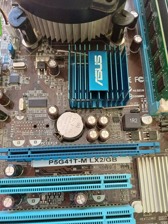 Материнська плата P5g41T-M LX2/GB + процесор Q6600 + 4GB RAM DDR3, photo number 3