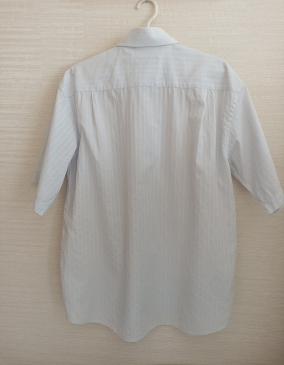 Enrico Рубашка мужская короткий рукав белая в полоску L (41-42), numer zdjęcia 7