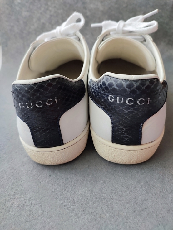 Шкіряні кросівки кеди Gucci, фото №10