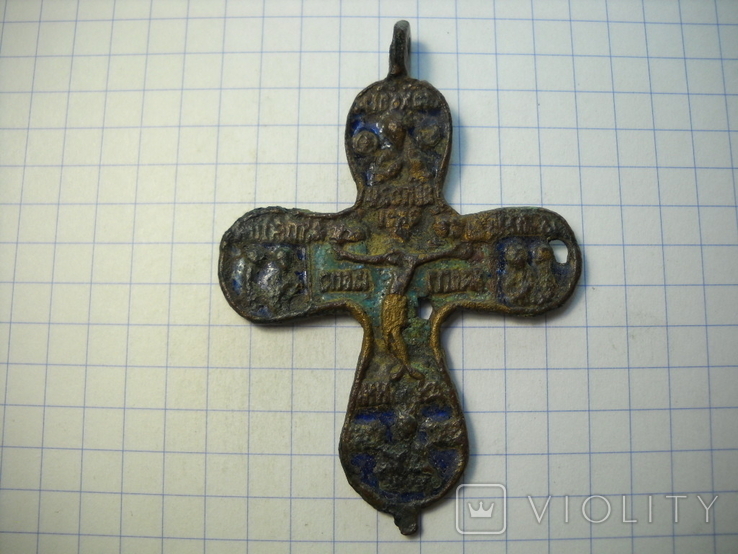 Крест - пропеллер в эмалях., фото №2