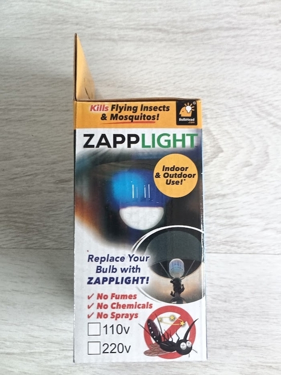 Лампочка відлякувач від комарів Zapp light, фото №5