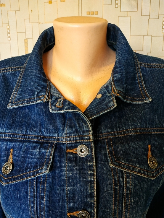 Куртка джинсова жіноча MARK &amp; SPENCER коттон р-р 16, фото №5