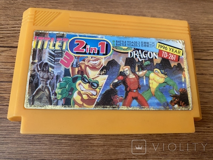 2in1 Battletoads & Double Dragon Dendy картридж 90-і роки