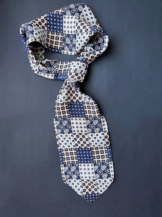 Шелковый галстук Аскот, шелковый шейный платок, фото №2
