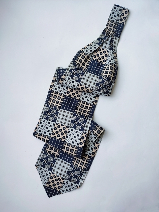 Шелковый галстук Аскот, шелковый шейный платок, фото №5