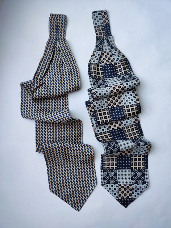 Шелковый галстук Аскот, шелковый шейный платок, фото №6