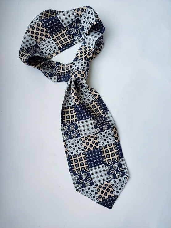 Шелковый галстук Аскот, шелковый шейный платок, фото №8