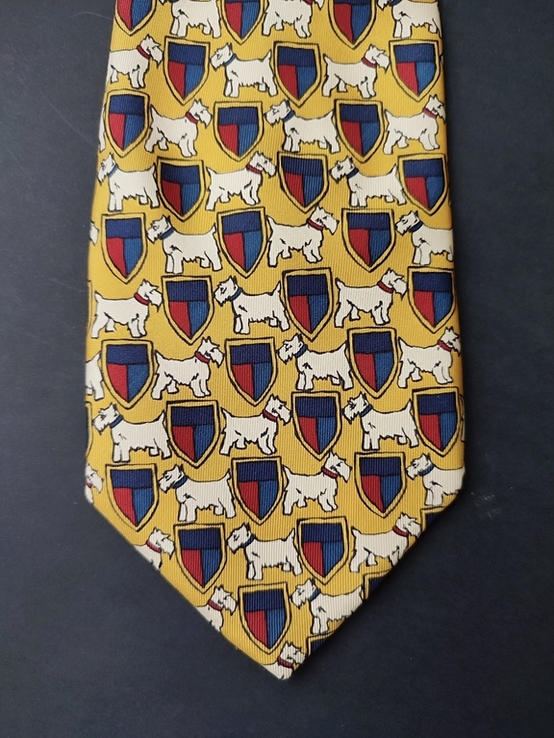 Шелковый оригинальный галстук Pierre Clarence,премиум бренд Франция, фото №2