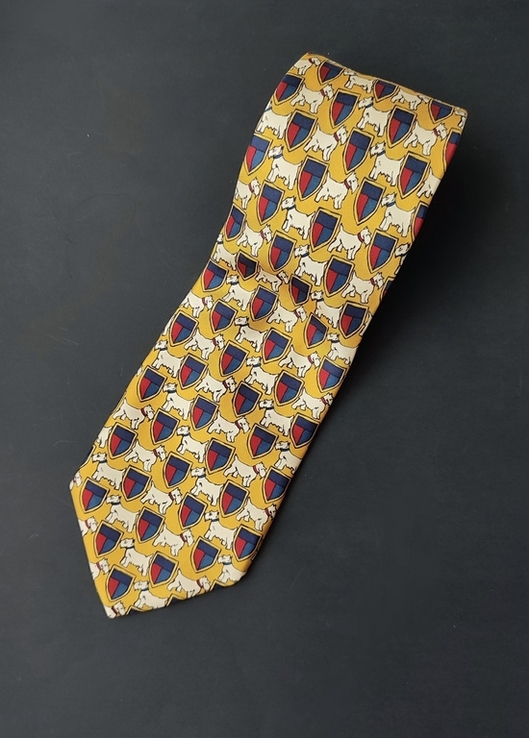 Шелковый оригинальный галстук Pierre Clarence,премиум бренд Франция, фото №3
