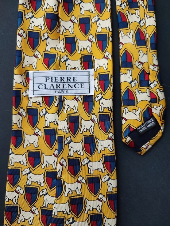 Шелковый оригинальный галстук Pierre Clarence,премиум бренд Франция, фото №11