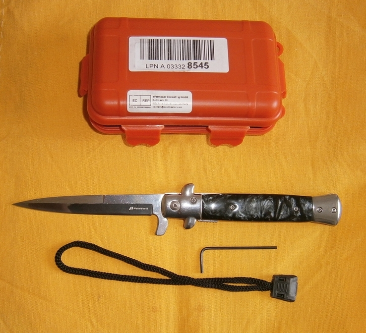 Новый фирменный складной нож стилет "PoktWorld Folding" (Schwarzwald), фото №2