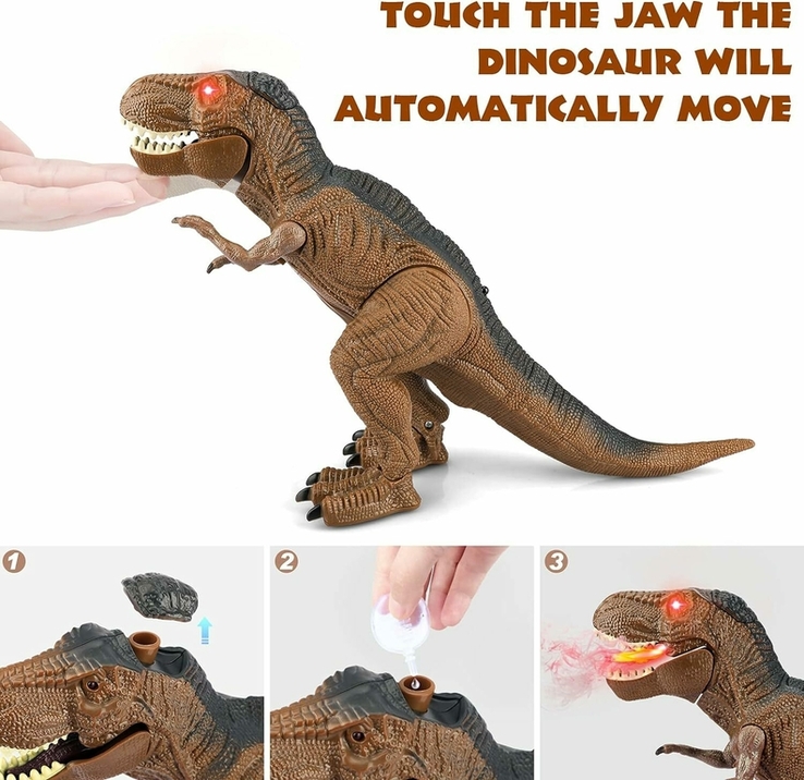 Большая игрушка робот динозавр "Baztoy T-Rex", фото №6