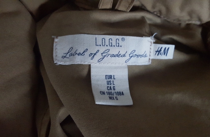 Куртка в стилі military L.O.G.G. H&amp;M L, numer zdjęcia 3