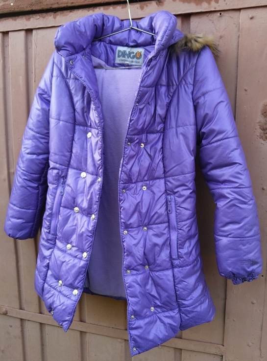 Пальто новое Dingo 32-го (XXS) размера зимнее для девочки, фото №2