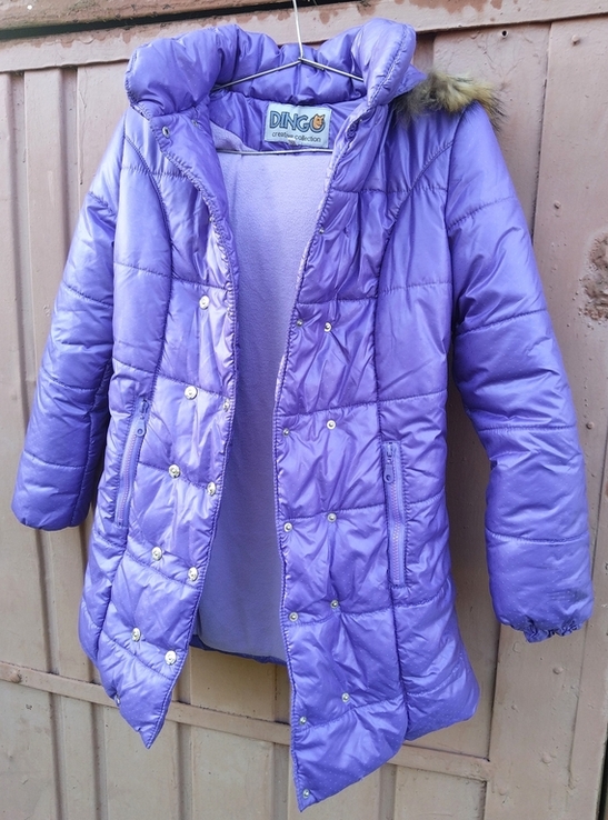 Пальто новое Dingo 32-го (XXS) размера зимнее для девочки, фото №4