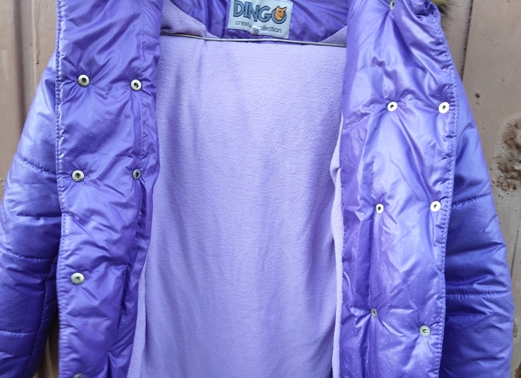 Пальто новое Dingo 32-го (XXS) размера зимнее для девочки, numer zdjęcia 6
