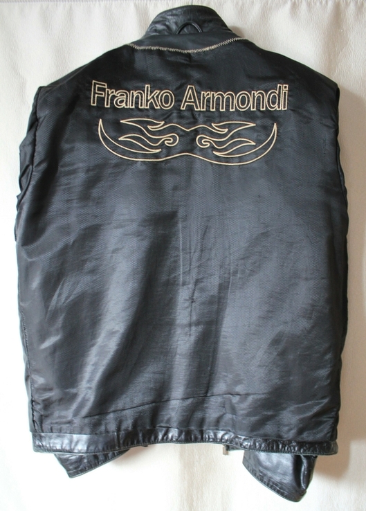 Мужская кожаная куртка franko armondi, фото №6